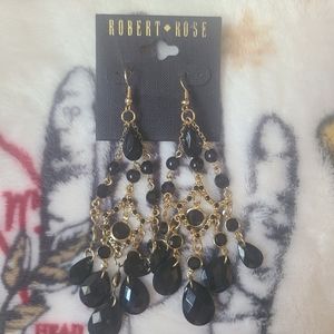 Black Dangle Earrings